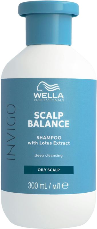 Wella - Invigo Scalp Balance - Shampoo - 300 ml - Voor Vette Hoofdhuid