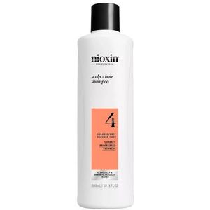 Nioxin - System 4 - Shampoo - Zacht - Voor Gekleurd en Beschadigd Haar - 300 ml