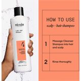 Nioxin - System 4 - Cleanser Shampoo - Voor Gekleurd Haar - 300ml