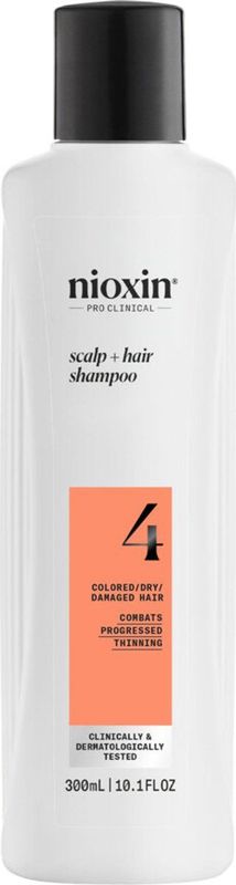 Nioxin - System 4 - Cleanser Shampoo - Voor Gekleurd Haar - 300ml