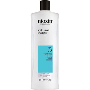 Nioxin - System 3 Cleanser Shampoo - 1000ml - Voor Gekleurd Haar