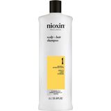 Nioxin - System 1 - Cleanser Shampoo - 1000ml - Voor Natuurlijk Haar