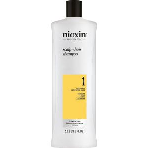 Nioxin - System 1 - Cleanser Shampoo - 1000ml - Voor Natuurlijk Haar