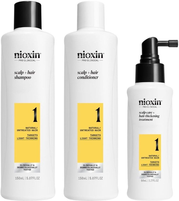 Nioxin - System 1 - Trial Kit - 3-delig - Onbehandeld Haar