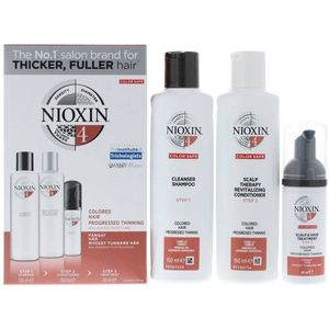 Nioxin - System 4 - Haargroeimiddelen - Set van 3 - Dermatologisch Getest