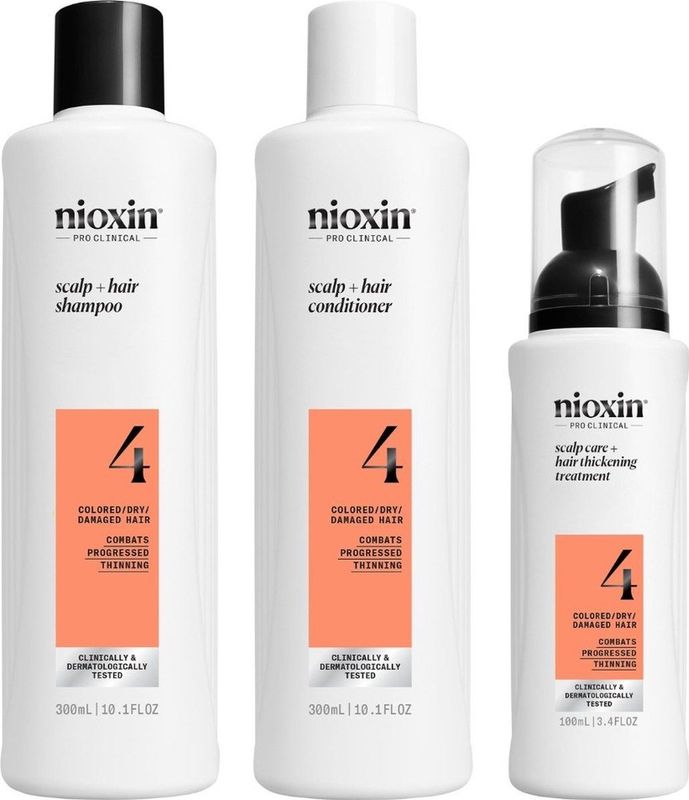 Nioxin System 4 Loyalty Kit Progressed Thinning 300+300+