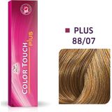 Wella - Color Touch Plus 88/07 - Haarkleuring - 60 ml - Licht Blond Intensief Natuurlijk Bruin