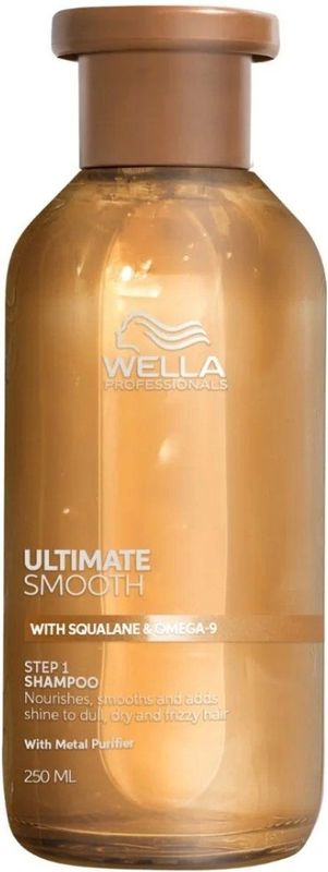 Wella - Ultimate Smooth - Shampoo - 250ml - Voor Droog en Dof Haar