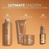 Wella - Ultimate Smooth Shampoo - 1000ml - Shampoo voor Droog Haar