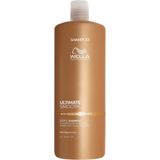 Wella - Ultimate Smooth Shampoo - 1000ml - Shampoo voor Droog Haar