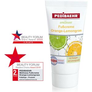 PEDIBAEHR - Voetcrème - Orange-Lemongrass - 11560 - 30ml - Wellness - Vegan -