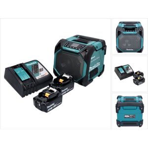 Makita DMR 203 - Bluetooth-luidspreker - 12 V 18 V - IP64 - Inclusief 2x Accu 4.0 Ah en Lader