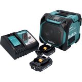 Makita DMR 203 RA Bluetooth-luidspreker 12 V 18 V IP64 + 2x oplaadbare accu 2.0 Ah + lader