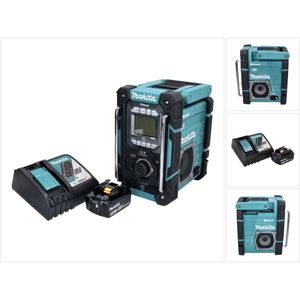 Makita - DMR 301 - Bouwplaatsradio - DAB / DAB+ / Bluetooth - Inclusief Accu 5.0 Ah en Lader
