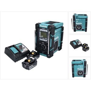 Makita - DMR 301 - Snoerloze Bouwplaatsradio - DAB / DAB+ / Bluetooth - Inclusief 2x Accu 3.0 Ah en Lader