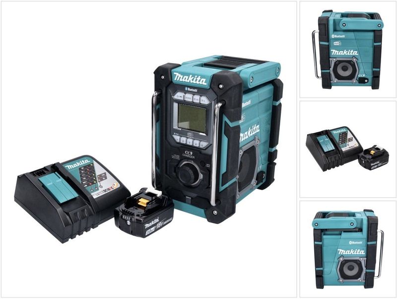 Makita - DMR 301 - Snoerloze Bouwplaatsradio - DAB / DAB+ / Bluetooth - Inclusief Accu en Lader