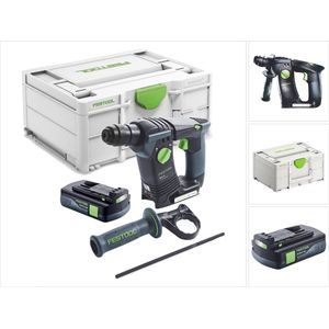 Festool BHC 18-Basic accuklopboormachine 18 V 1,8 J SDS Plus Brushless + 1x accu 3.0 Ah + Systainer - zonder oplader