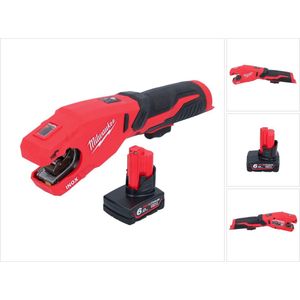 Milwaukee M12 PCSS-601 accu RVS pijpsnijder 12 V 12 - 28 mm + 1x accu 6,0 Ah - zonder lader