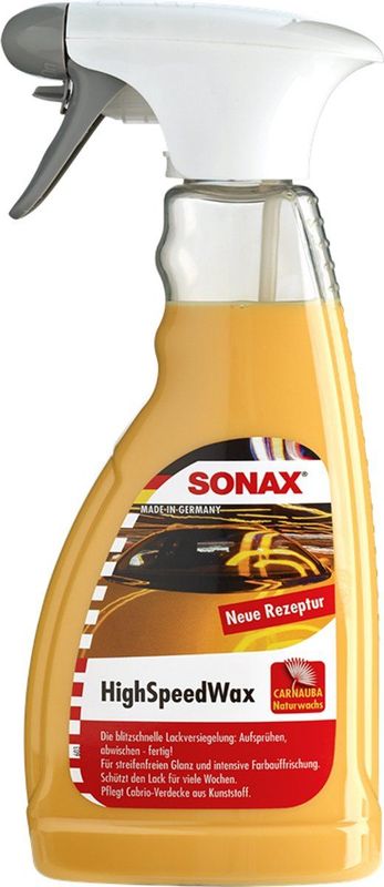 SONAX - High Speed Wax - Autowax - Transparant - Carnauba
