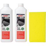 Sonax - Wash & Shine - Autoschampoo - Geconcentreerd - Set van 2 Flacons en Spons