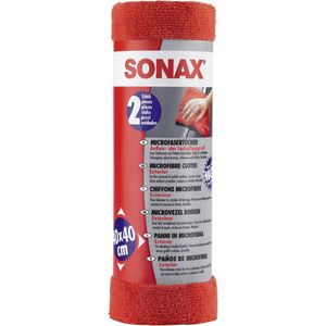 Sonax Microvezeldoek Exterieur Rood 2-delig