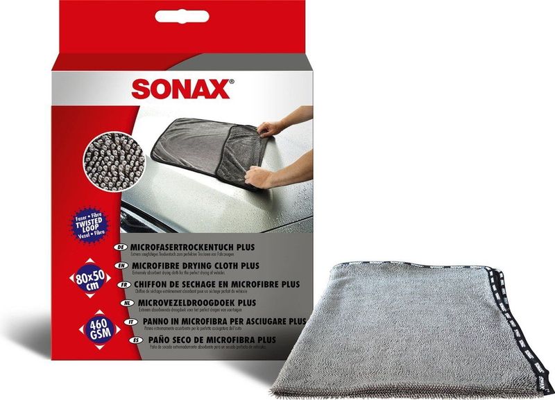 Sonax - Microvezel Schoonmaakdoek - Grijs - 80 x 50 cm - Microvezel
