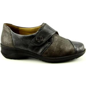 Solidus - 42003 - Klittenbandschoenen - Grijs - Leer