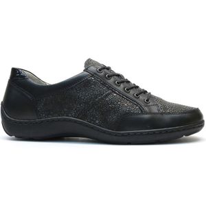 Waldläufer - 496013 - Veterschoenen - Zwart - Leer