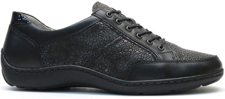 Waldläufer - 496013 - Veterschoenen - Zwart - Leer