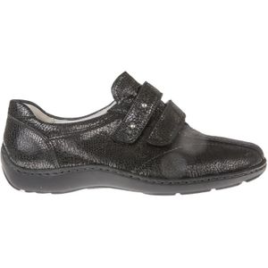 Waldläufer - 496301 - Klittenbandschoenen - Zwart - Leer