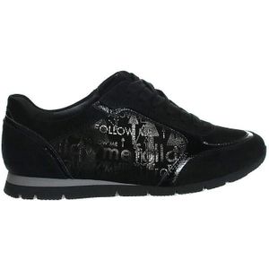 Semler - R5133 Sneakers - Zwart - Suède - Leer Combi