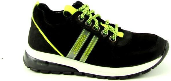 Track Style - 589 Sneakers - Zwart - Leer Combi