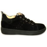 Shoesme - MU20W012 - Veterschoenen - Zwart - Suède - Leer Combi