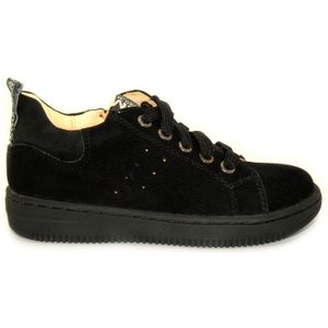 Shoesme - MU20W012 - Veterschoenen - Zwart - Suède - Leer Combi