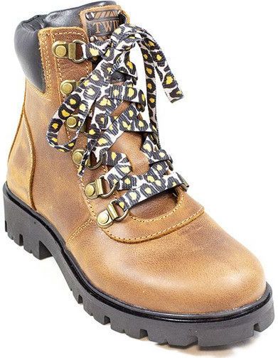 Twins - 320687 - Veterboots - Zwart - Leer