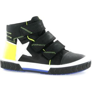 Track Style - 689 Klittenbandschoenen - Zwart - Leer