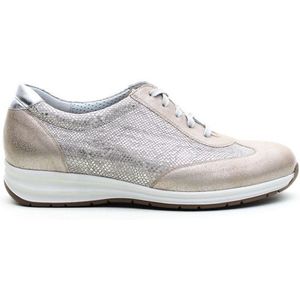 Durea - 6151 - Veterschoenen - Taupe Zilver - Leer
