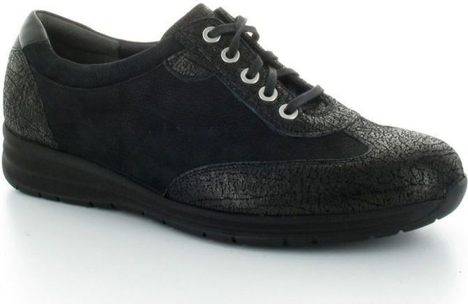 Durea 6164 - Veterschoenen - Zwart - Leer