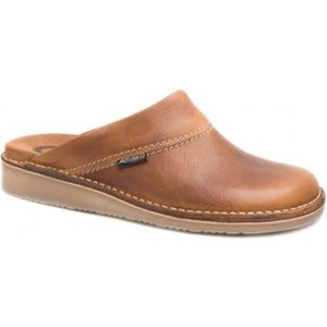 Amako - Natur - Slippers - Cognac - Leer