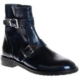 HIP - H1138 - Enkellaarzen - Blauw - Lak - Leer