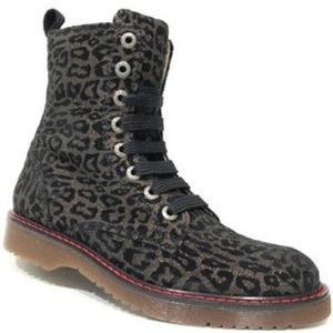 Red Rag - 12120 - Halfhoge Boot - Zwart - Leer