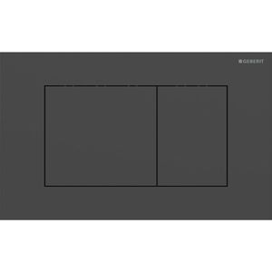 Geberit Sigma40 bedieningsplaat - 2-toets spoeling - vierkant - RVS - easy to clean - mat zwart 115.629.14.1
