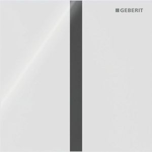 Geberit Sigma 60 bedieningsplaat tweeknops glas wit