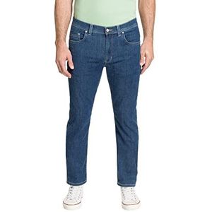 Pioneer Herenbroek 5 pocket stretch denim jeans, blue stonewash, 33W / 40L, Blue Stonewash, 33W x 40L