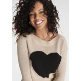 Laura Scott Strickpullover, mit Herz-Strickmuster