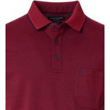 CASA MODA comfort fit poloshirt, donkerrood melange