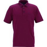 CASA MODA comfort fit poloshirt, donkerrood melange