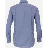 CASA MODA - Comfort Fit - Overhemd - Blauw Geruit - Popeline - Strijkvriendelijk