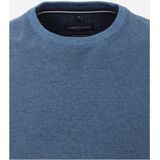 CASA MODA - Comfort Fit - Pullover - Middenblauw Melange - Zacht en Soepel Breisel