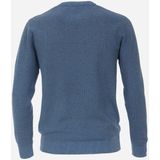 CASA MODA - Comfort Fit - Pullover - Middenblauw Melange - Zacht en Soepel Breisel